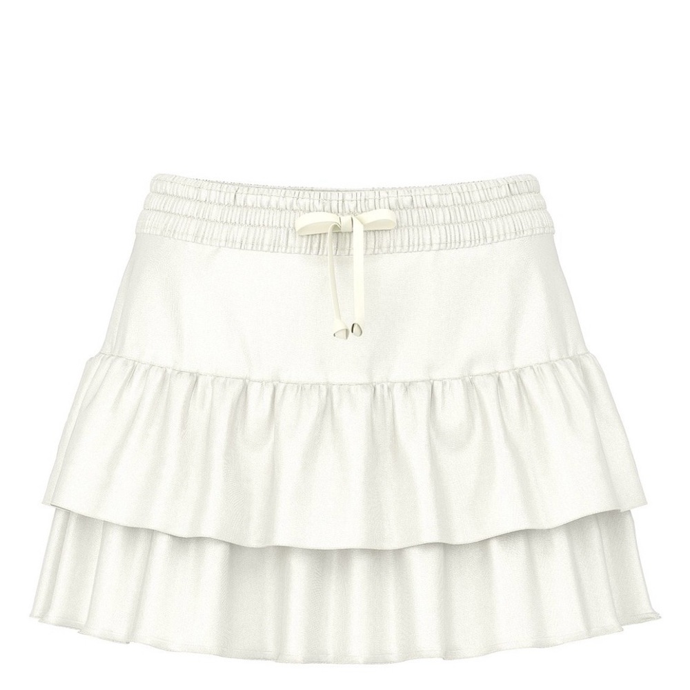 NWT PINK Summer Fling Satin Skirt